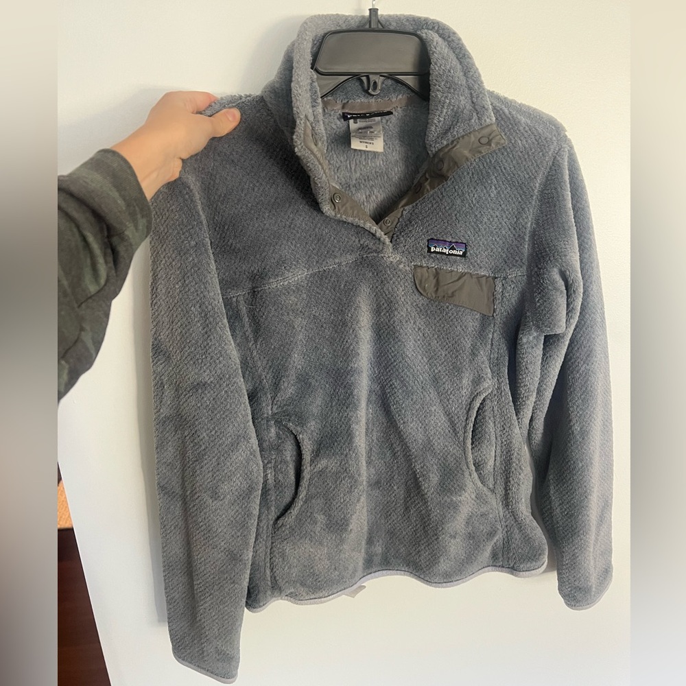 Patagonia Blue/Grey Re-Tool Snap Pullover